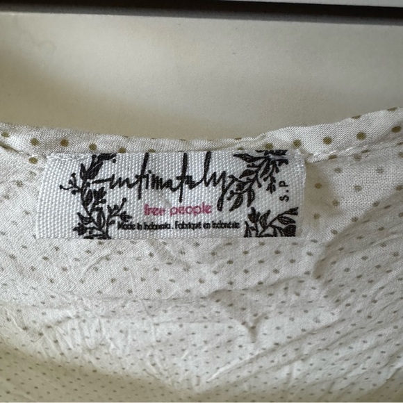 Pale yellow Free People tank - Picture 2 of 2